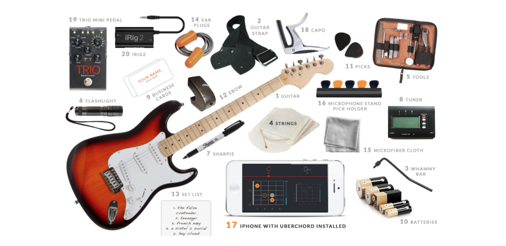 20 Things to Pack in Your Guitar Case