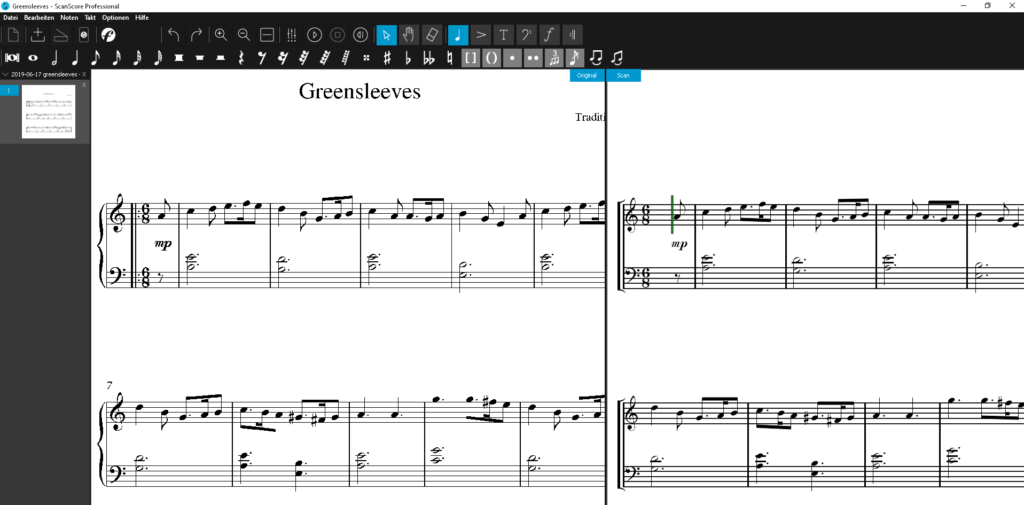 ScanScore notation scanning software