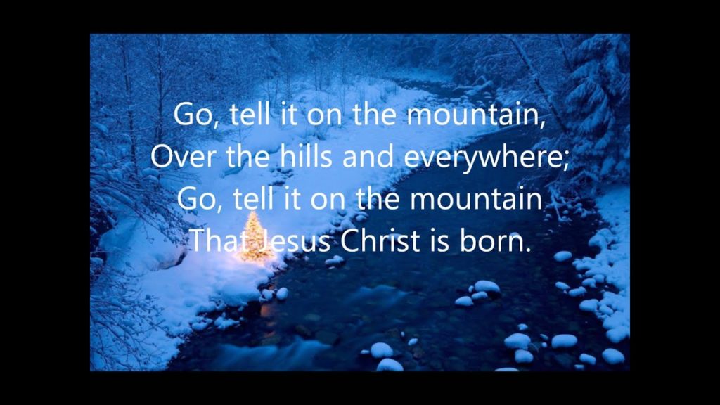 go tell it on the mountain lyrics and guitar chords